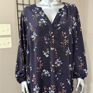 Floral Long Sleeve Women's Top